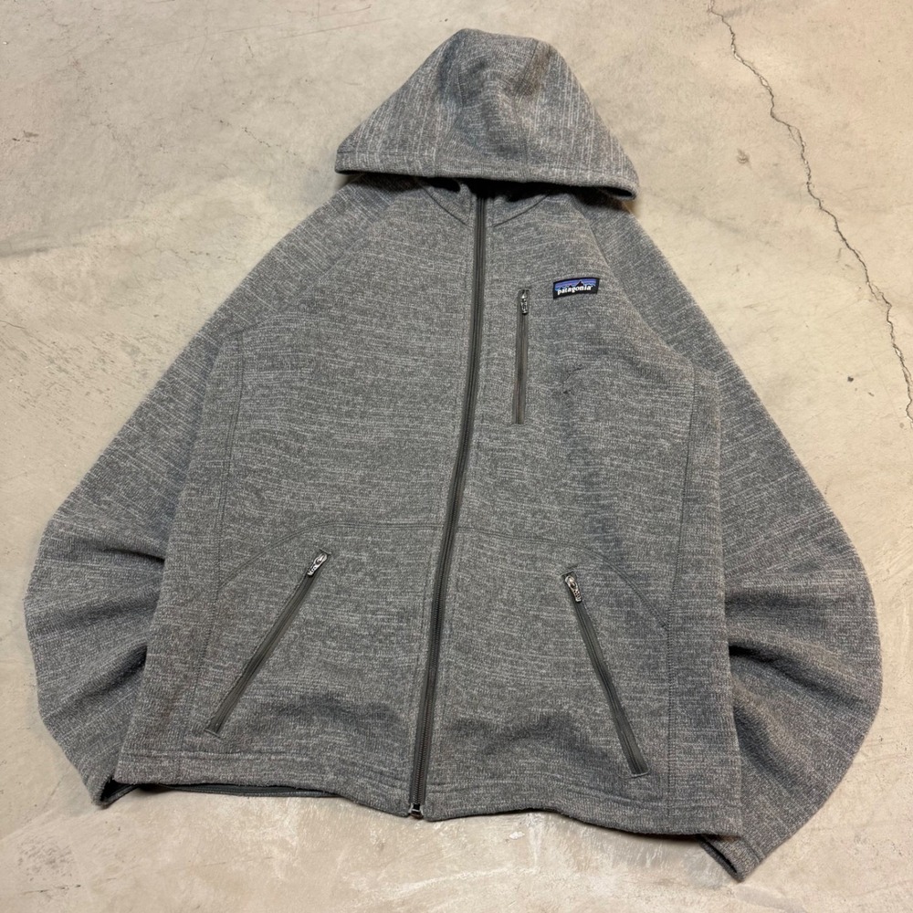 Grey Patagonia Men's Zip Up Hoodie